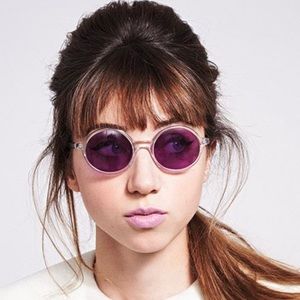 Warby Parker x Leith Clark Greta Crystal Clear Round Sunglasses